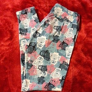 Owl Print Lularoe Leggings OS